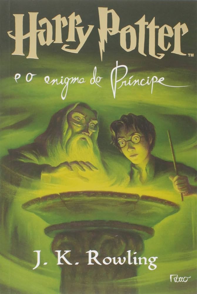 Capa do livro Harry Potter e o Enigma do Príncipe