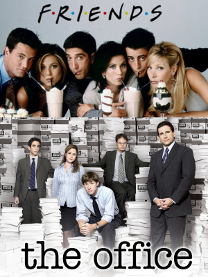 Capa das séries Friends e The Office